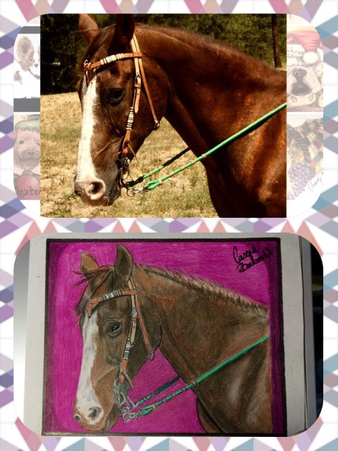 Custom multiple pet portrait