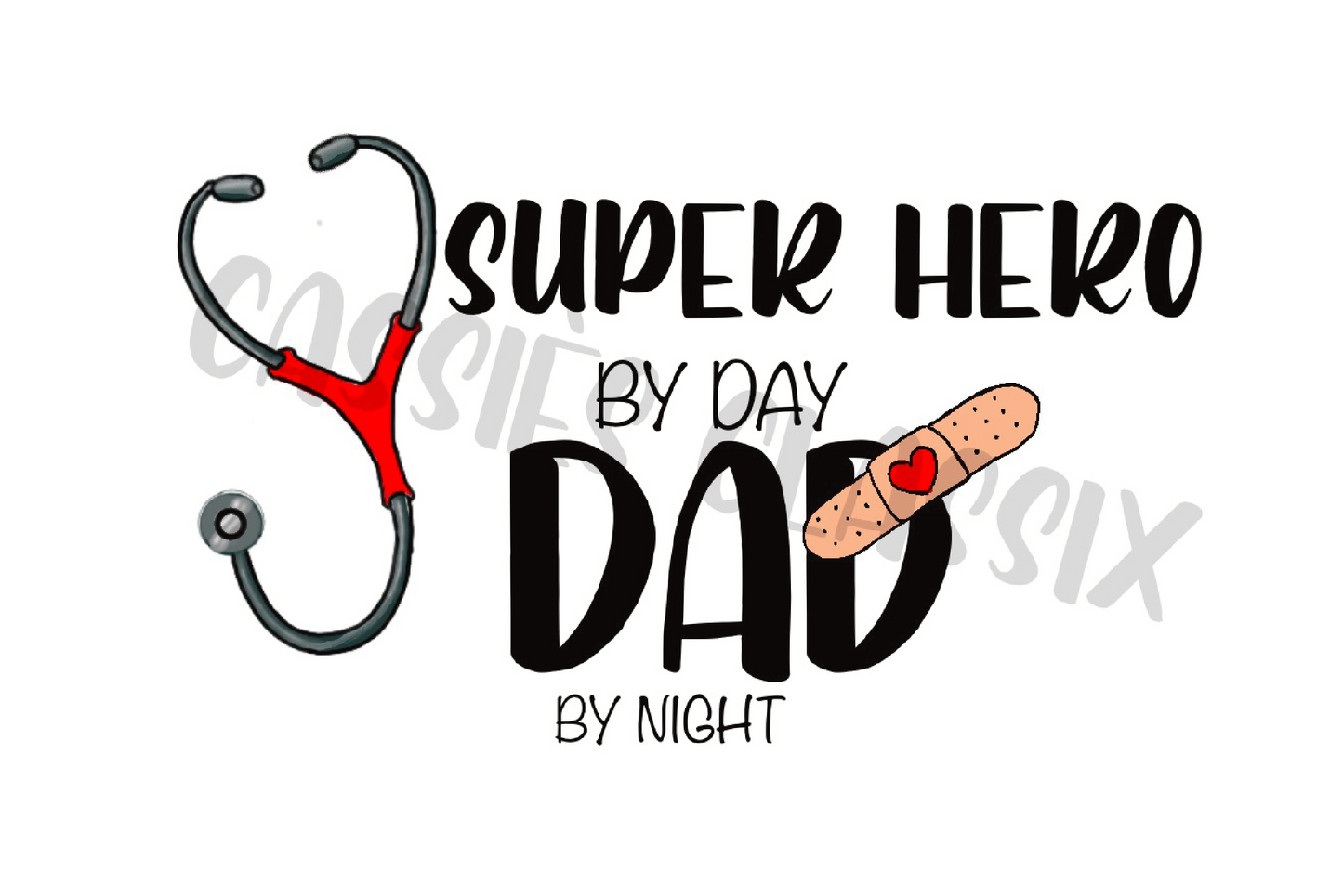 Dad Superhero Nurse - Download only. No physical product