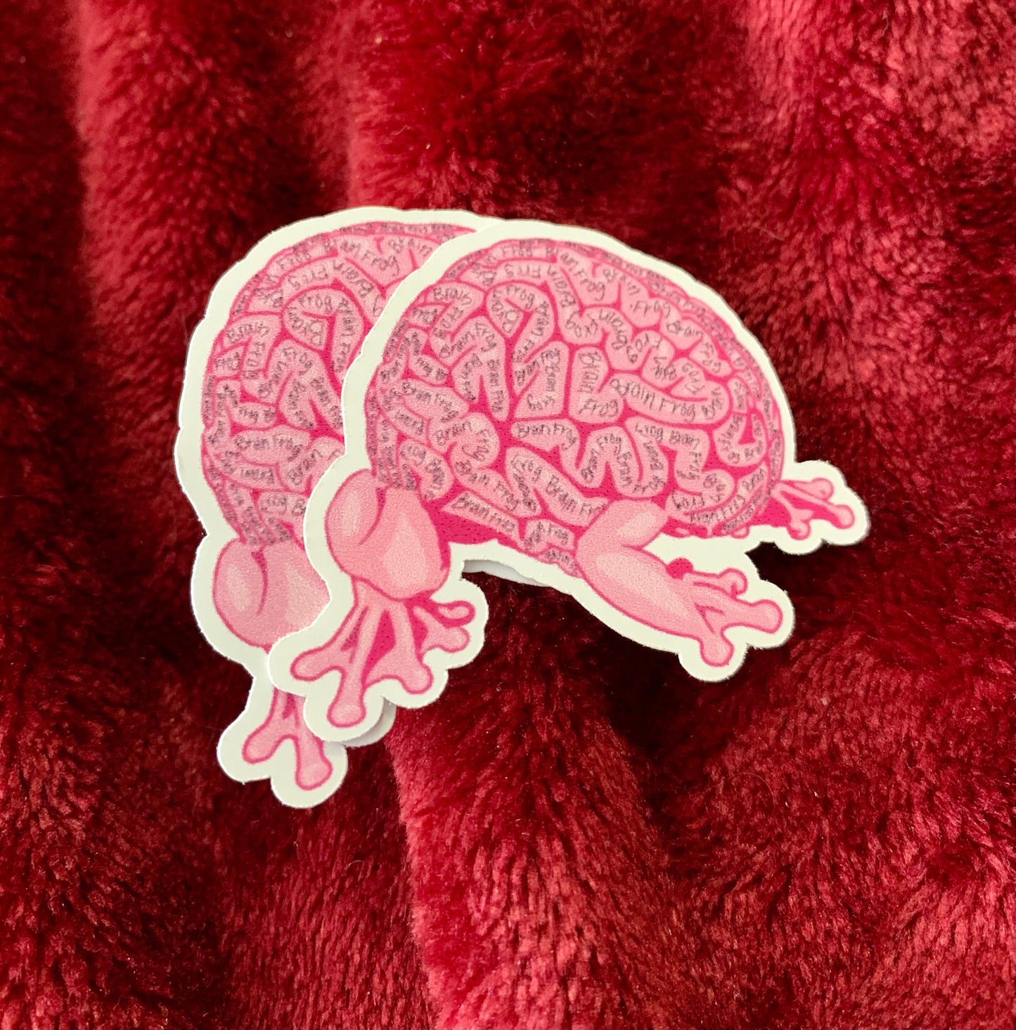 Brain Frog (Brain Fog) Chronic Illness Funnies, spoonie stickers