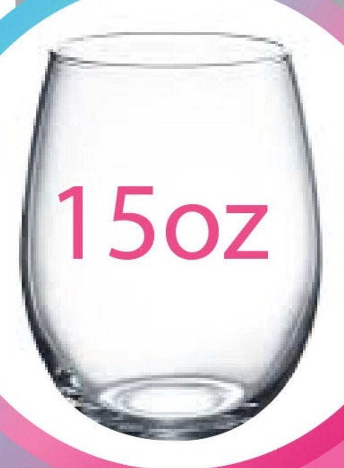 Custom 15oz Stemless Wine Glass